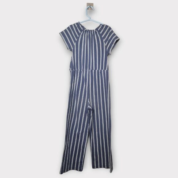 Arizona Jean Company Striped Short Sleeve Jumpsuit S - Picture 3 of 4